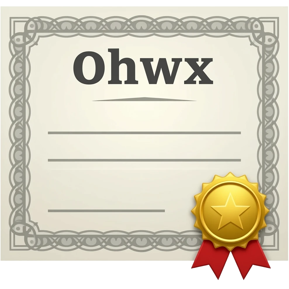 certificate emoji