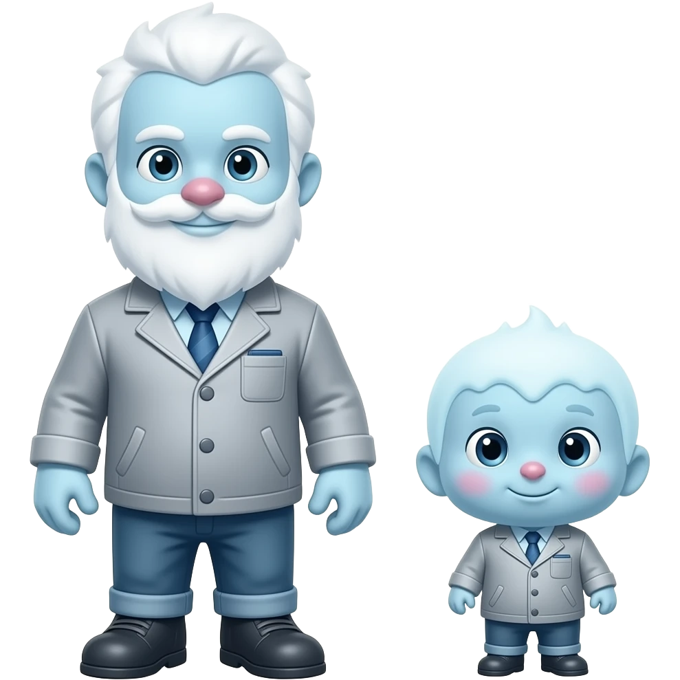 mr. freeze cartonic emoji showing all his body make him look smaller and more cute emoji