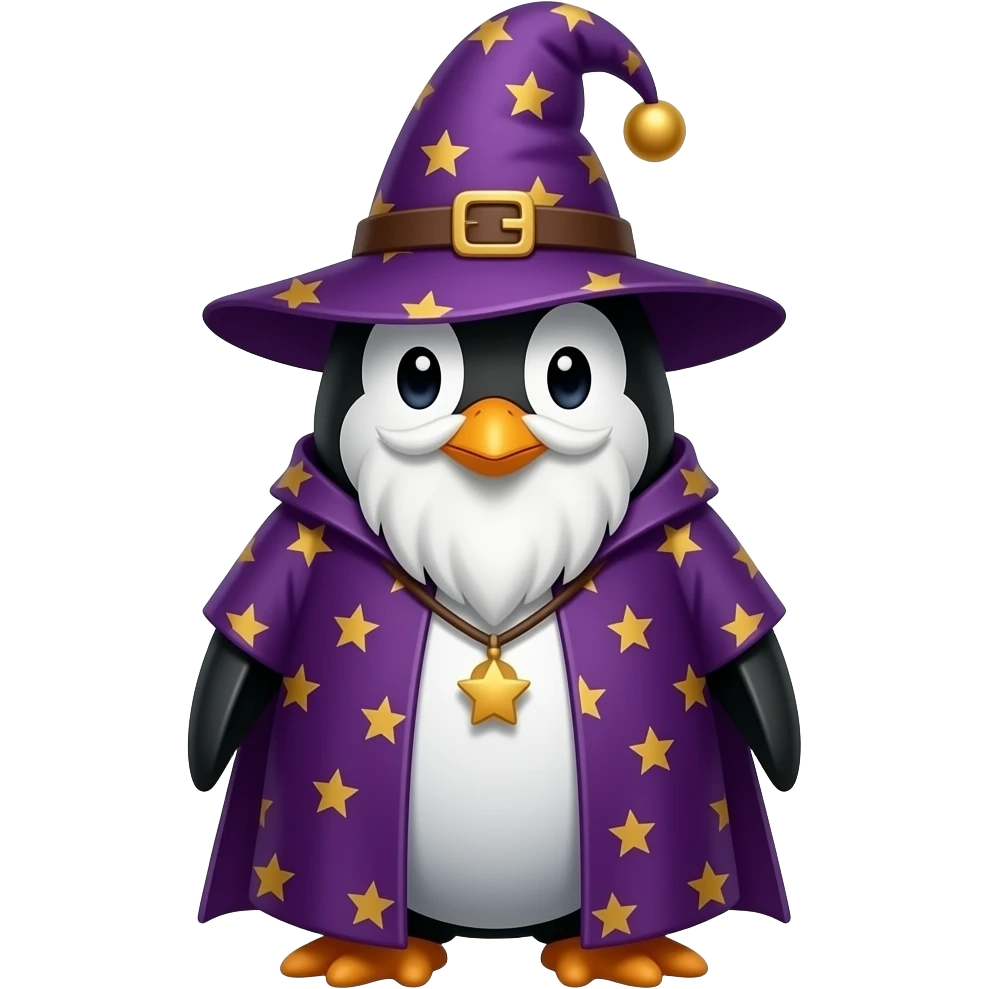 Penguin Wizard emoji