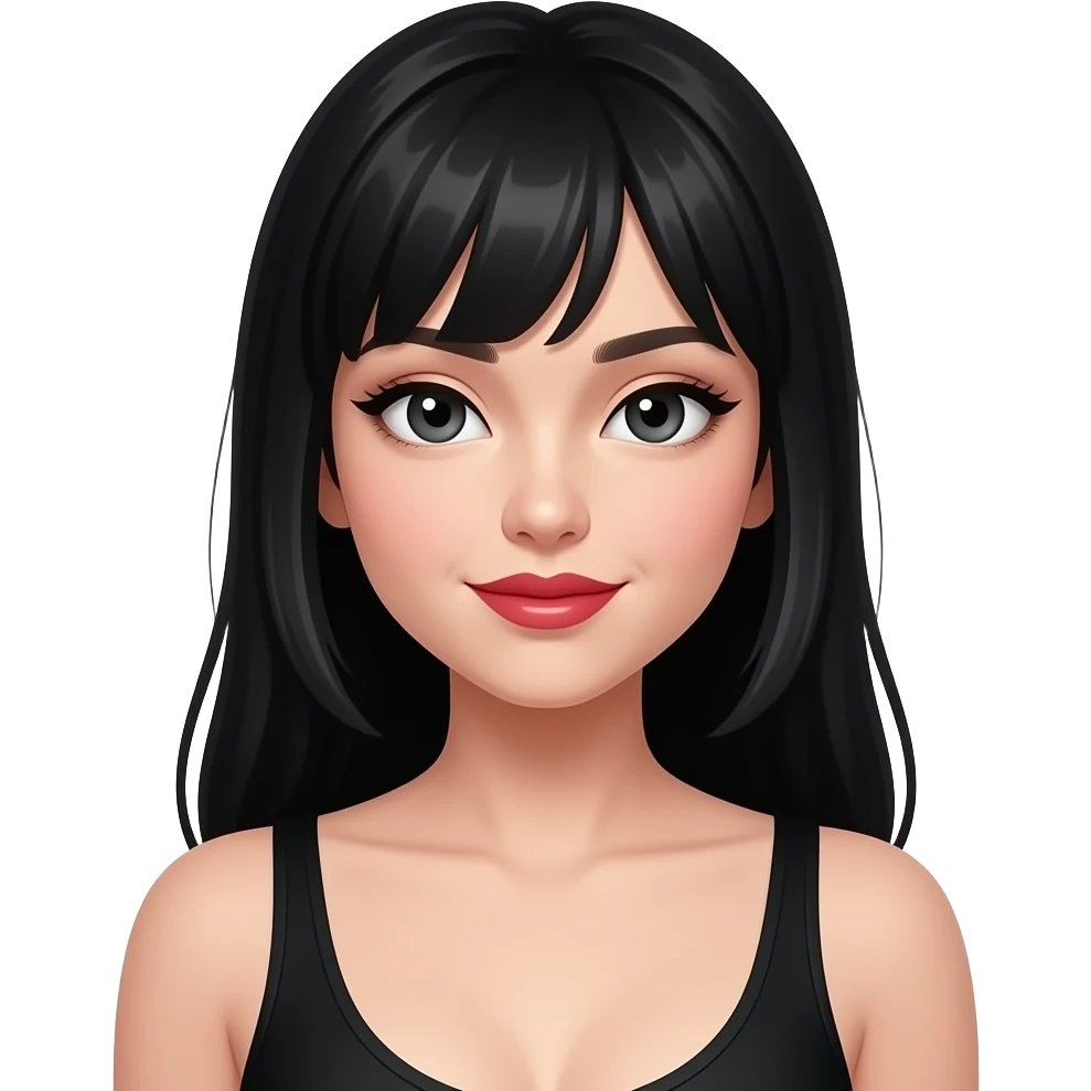 секси девушка черный белый красный стиль emoji