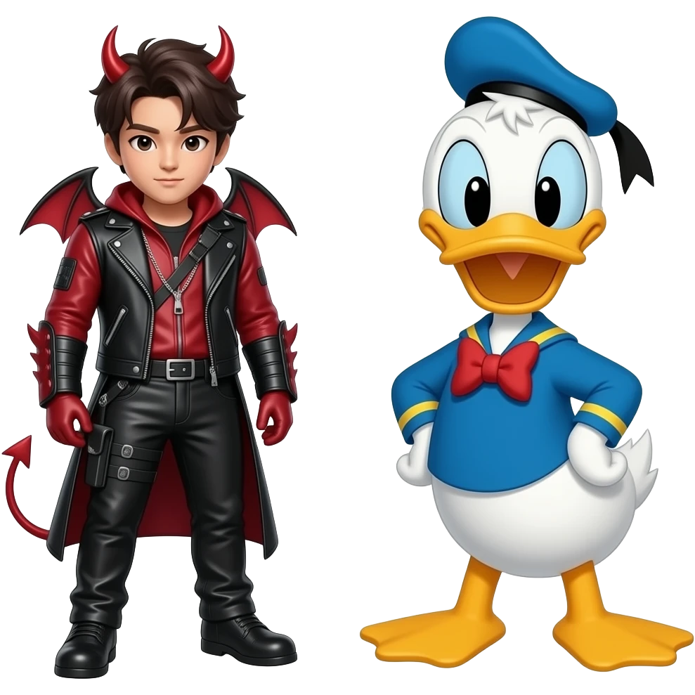 K pop demon hunters vs Donald Duck emoji