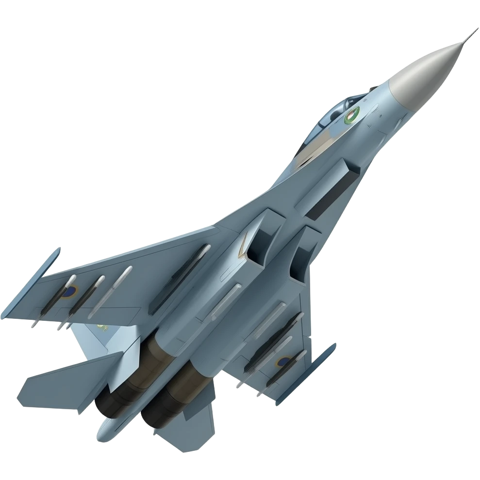 Su 30 mki emoji  take off in grey normal colour of Indian air force planes emoji