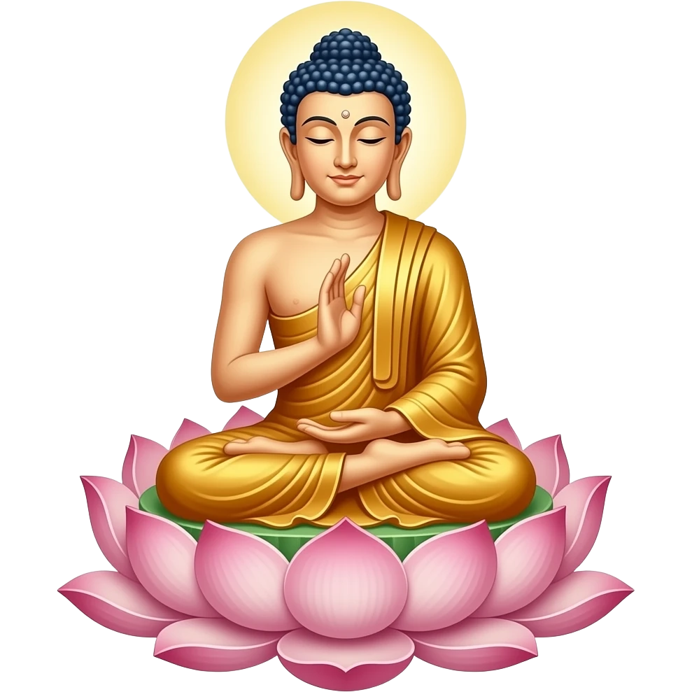 연꽃 자비 수행 부처 emoji