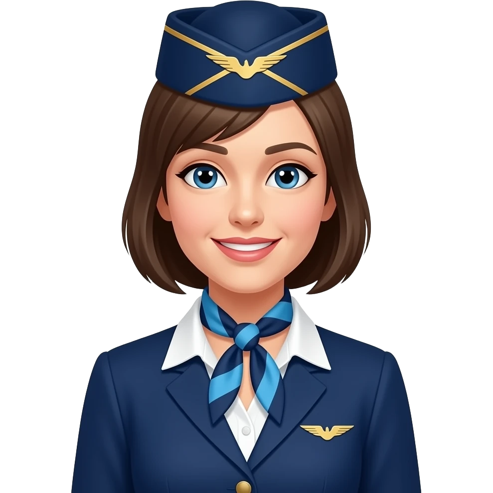 Breeze Airways female flight attendant emoji