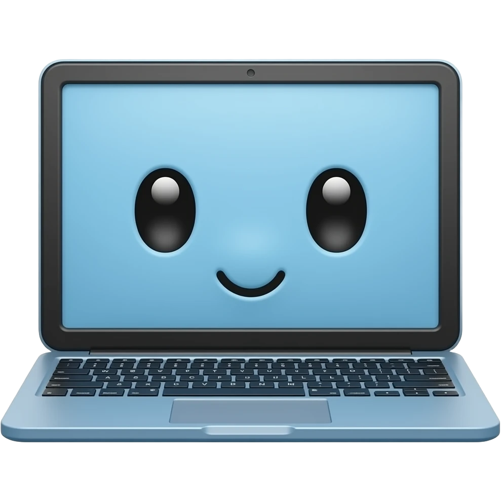 cute blue macbook emoji