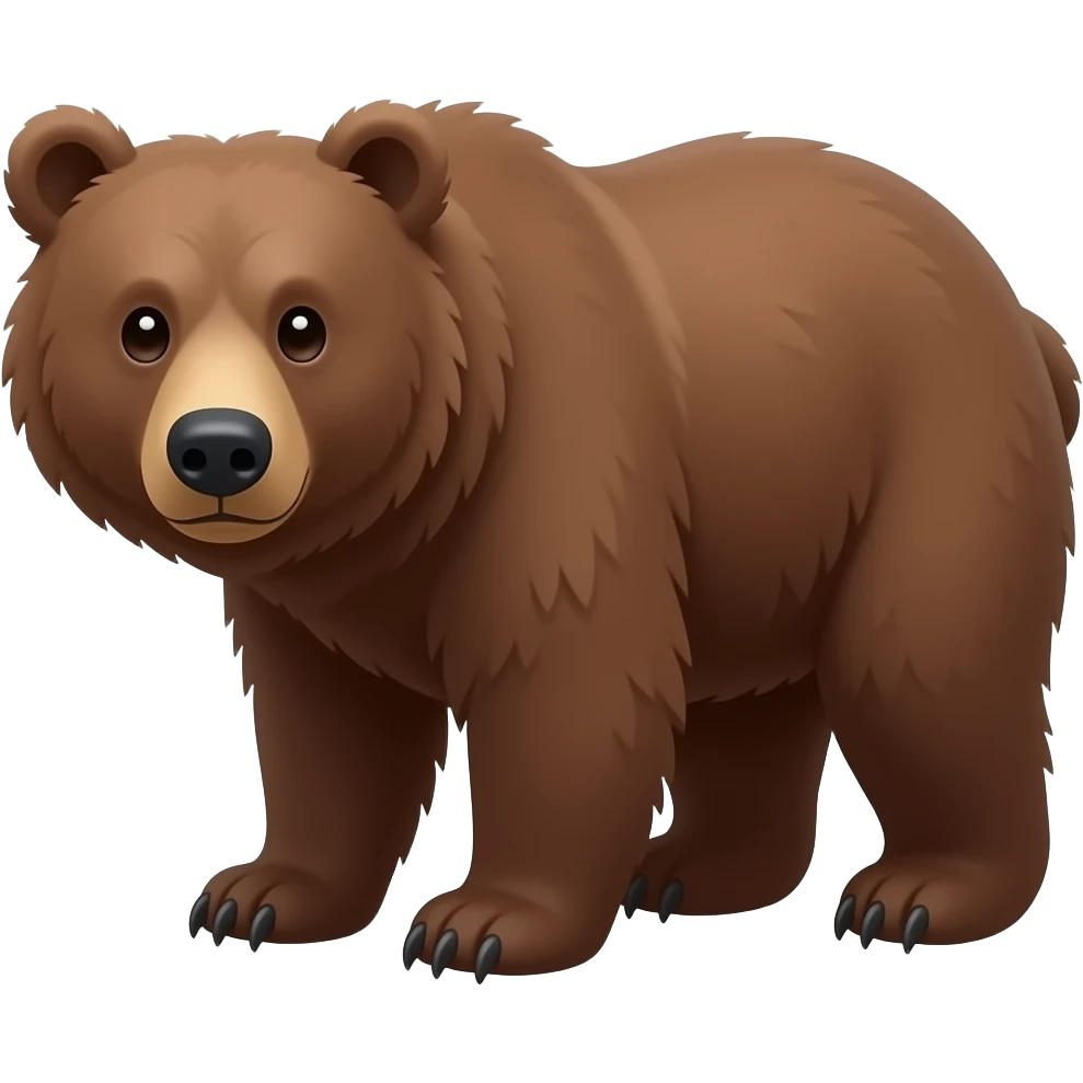 Brown bear the forest emoji