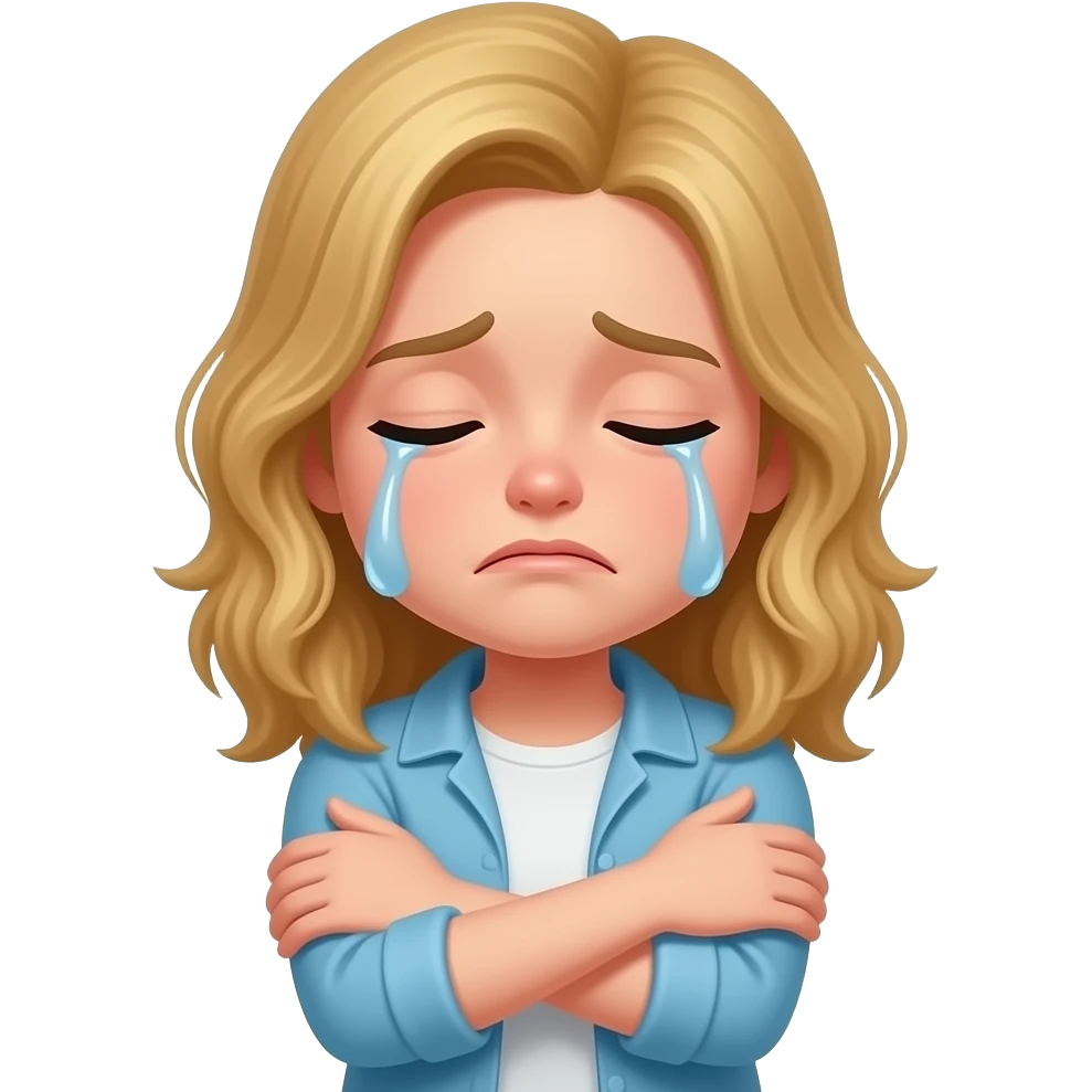 I miss you, tears, hug emoji
