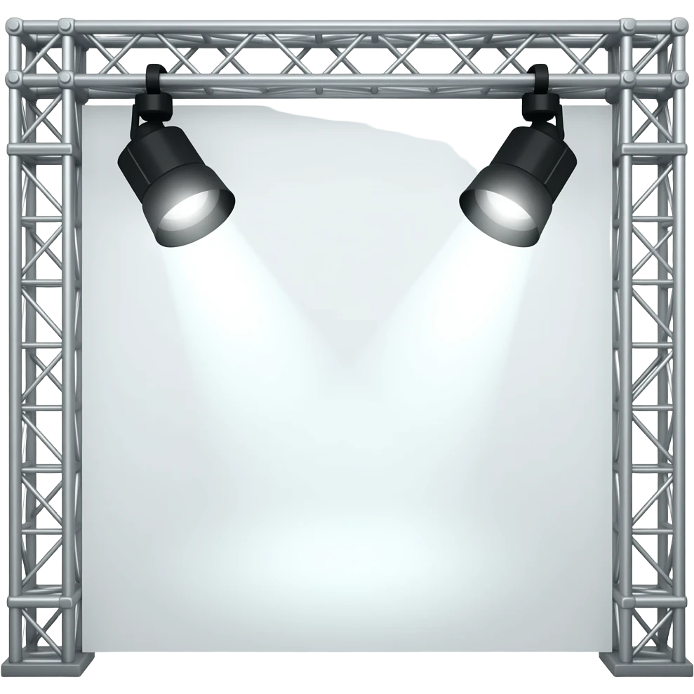 stage, truss frame, angle, light, no background emoji