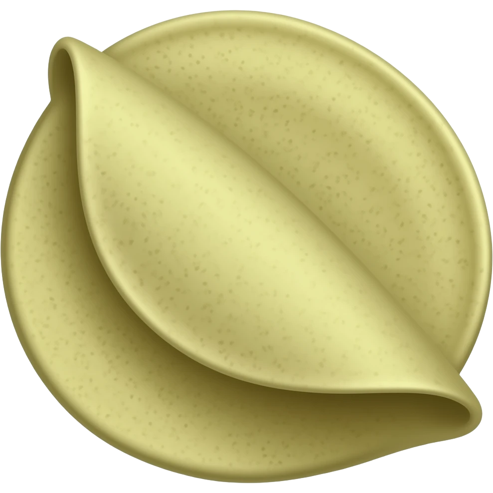 Whole wheat roti green in color emoji