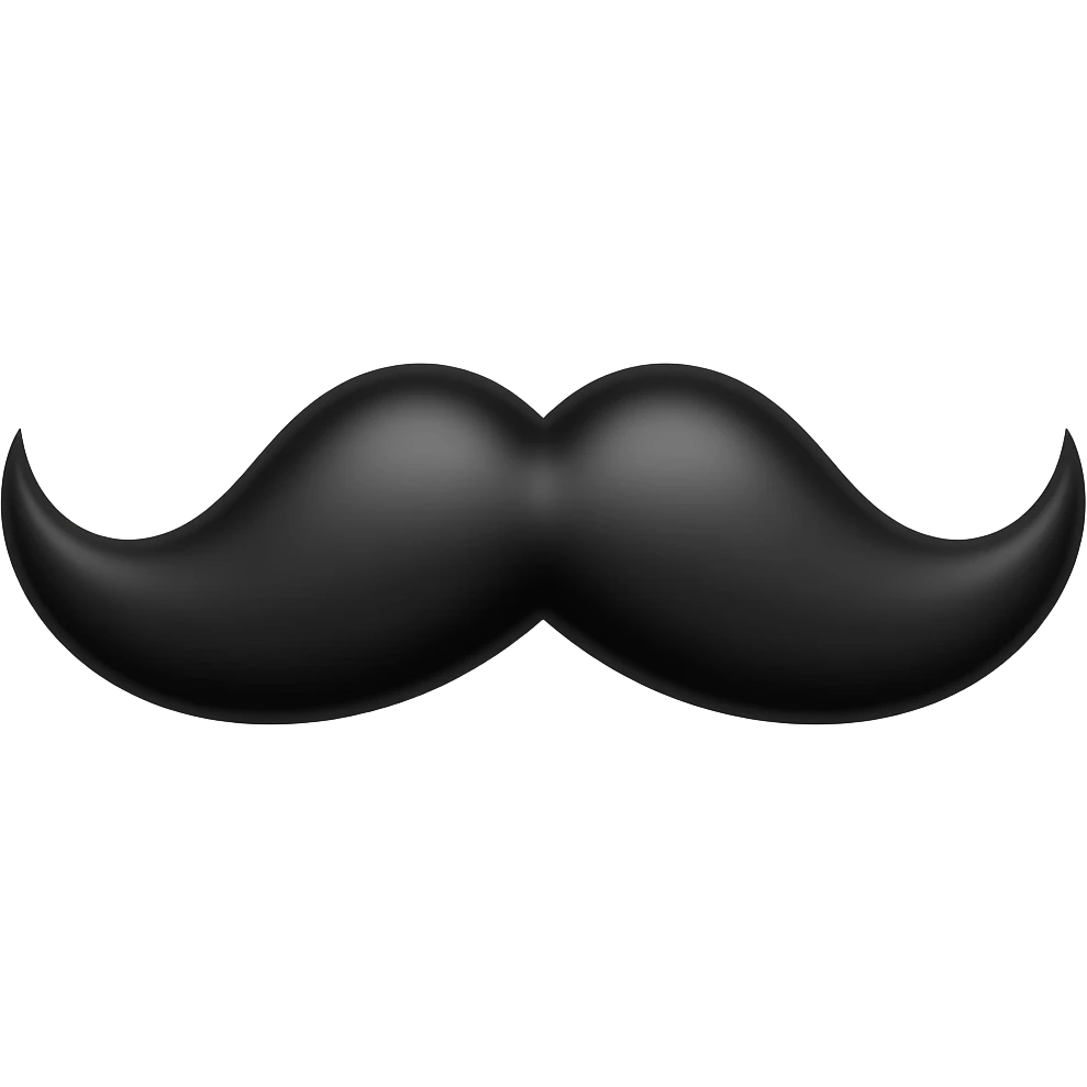 mustache emoji
