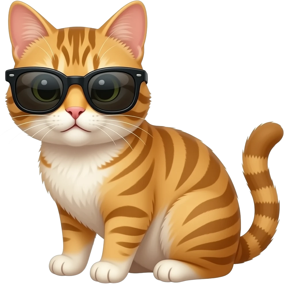 Cat wearing sunglasses emoji