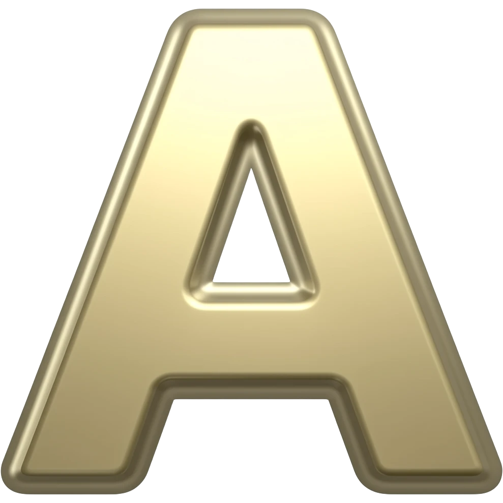 chữ A emoji