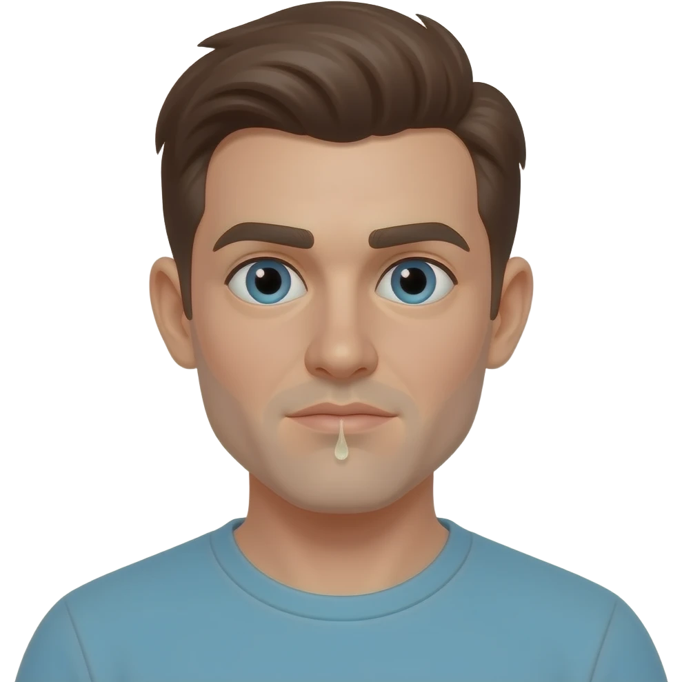 Man peeing emoji