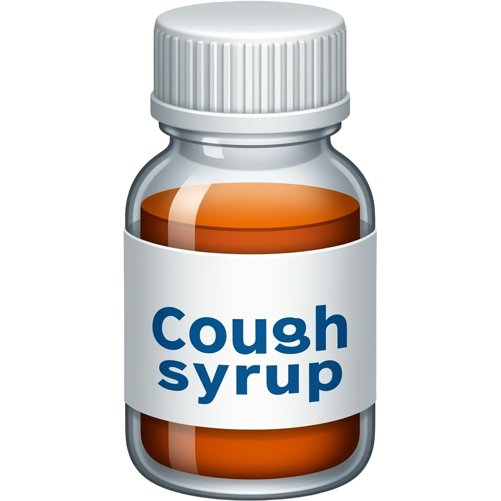 presciption cough syrup bottle emoji