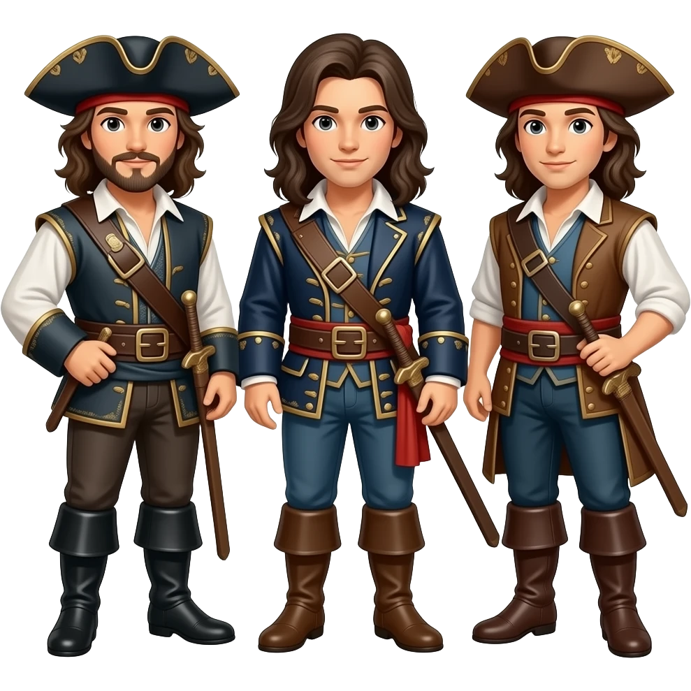 Os 3 mosqueteiros emoji