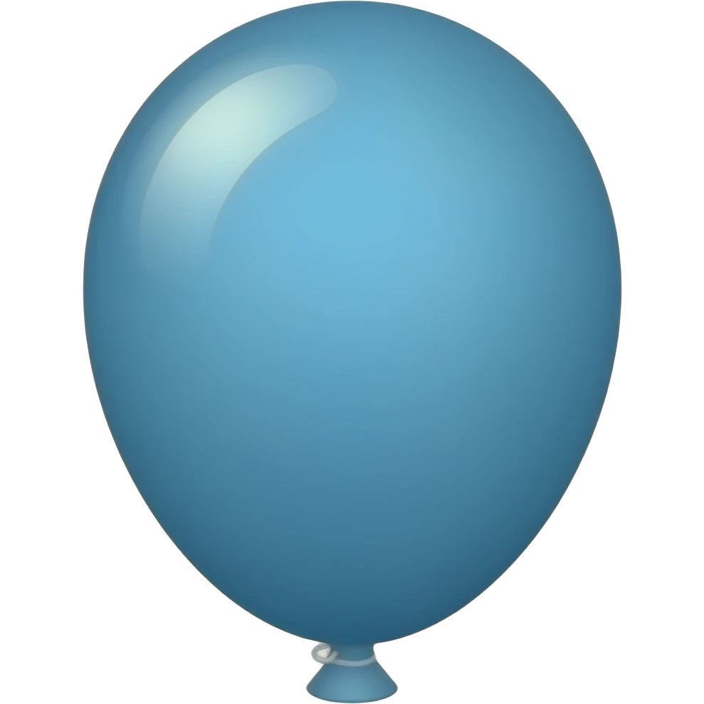 Mavi balon emoji