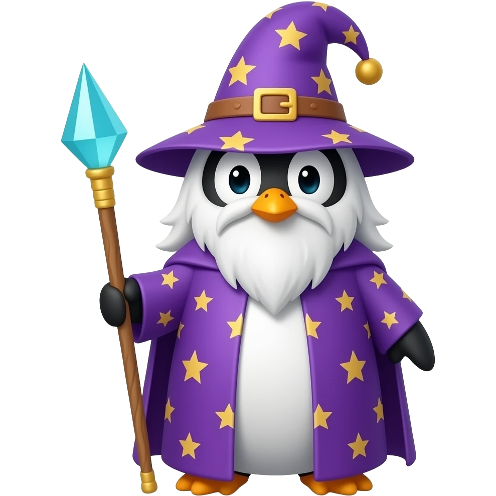 Penguin Wizard emoji