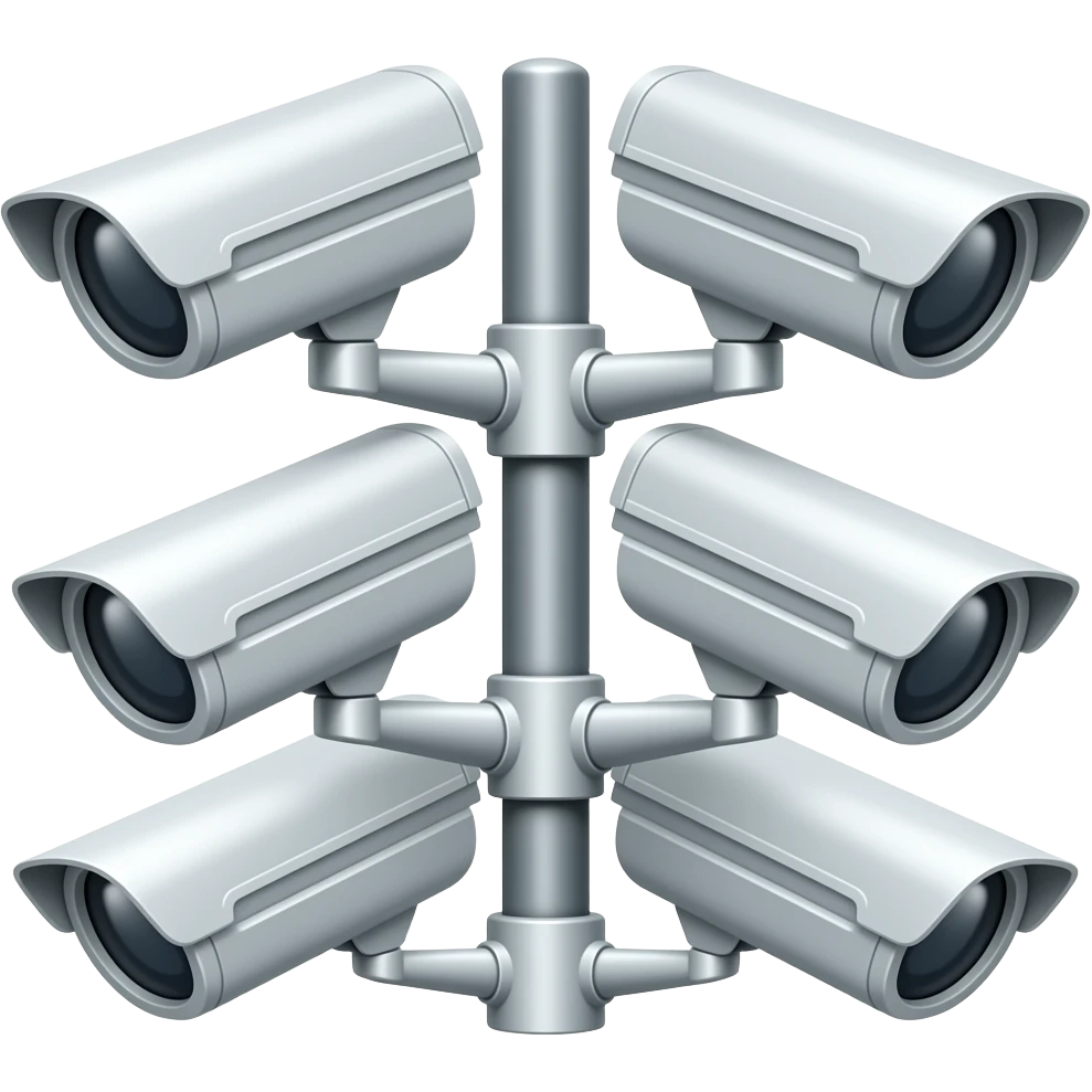 5 CCTV on a pole emoji