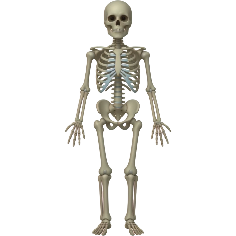 Full body skeleton emoji