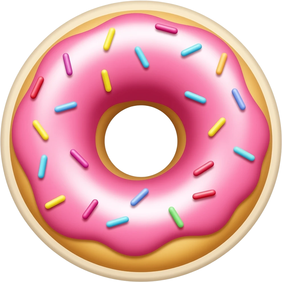 glowing donut emoji