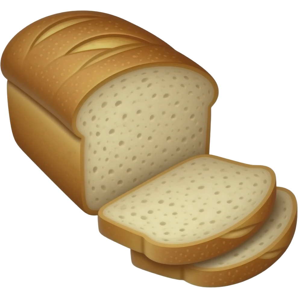 Bread loaf and slices emoji