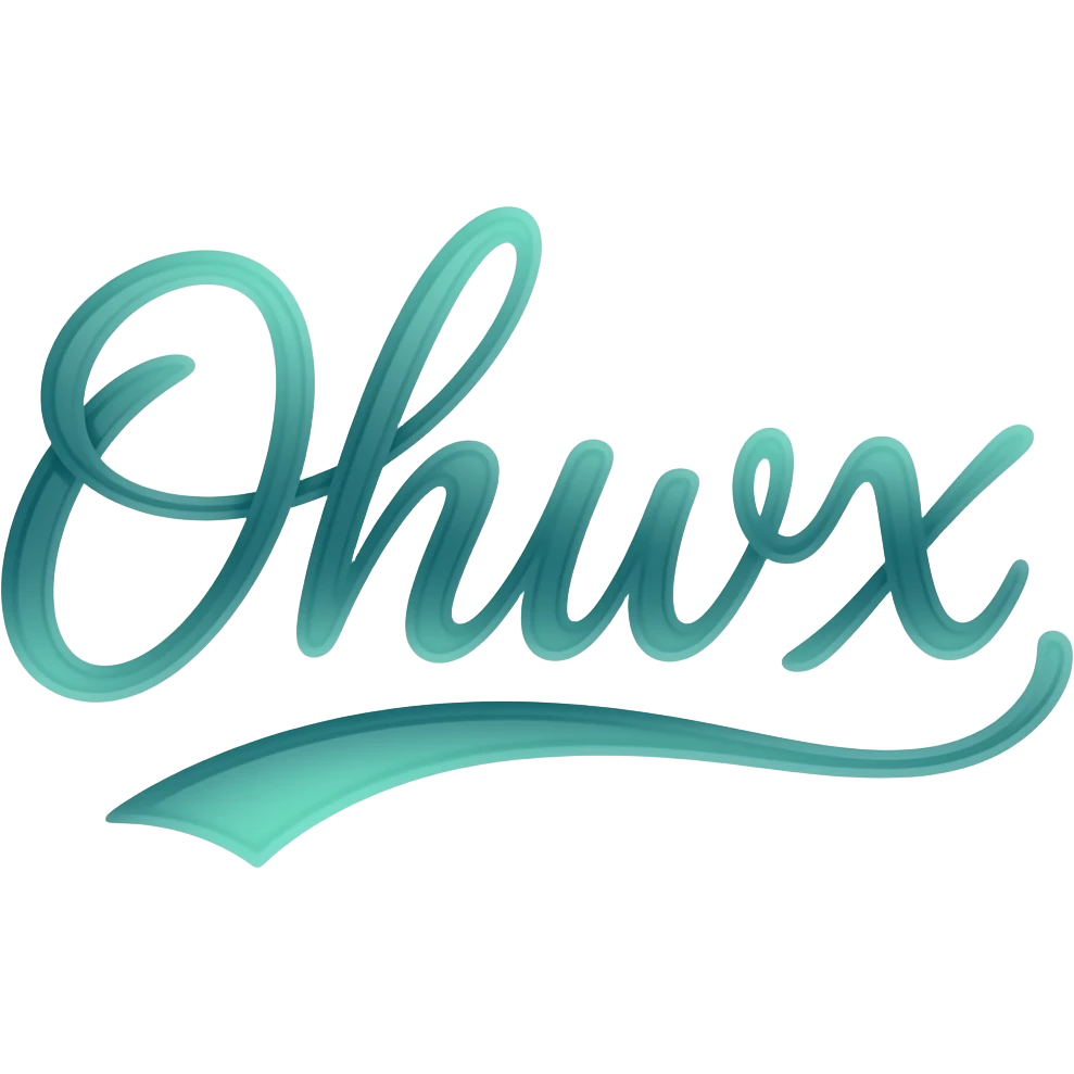 The word 'Online' in cursive fancy writing that's glowing blue green OMBRE with no background emoji