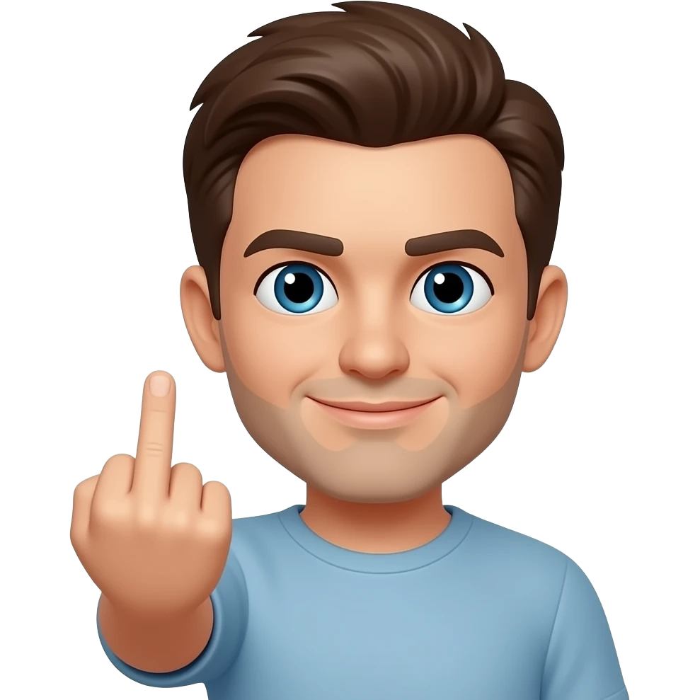 ИДИ НАХУЙ ТЕБЯ ... СРЕДНИЙ ПАЛЕЦ ЭМОДЗИ emoji