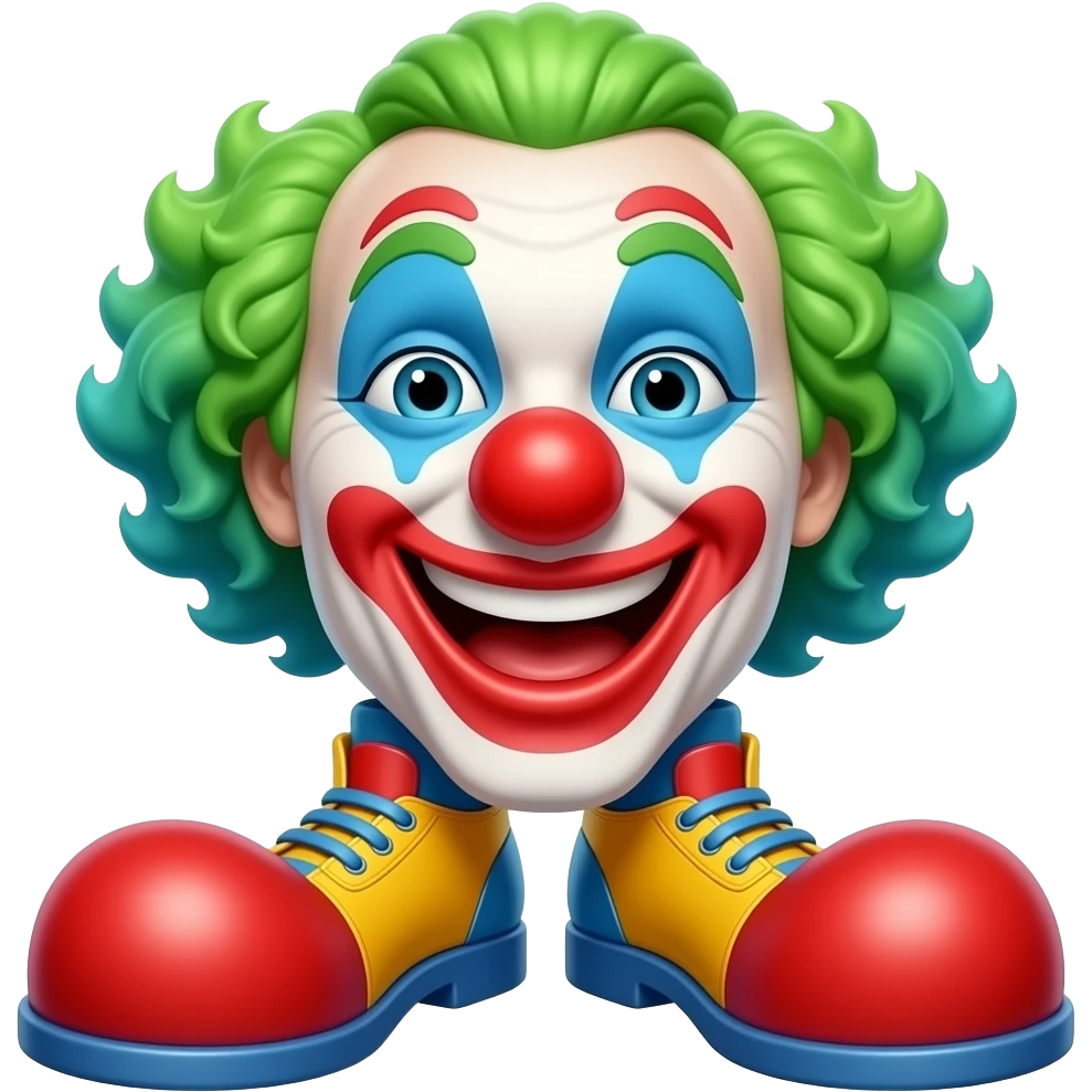 Un clown estilo funk pop emoji