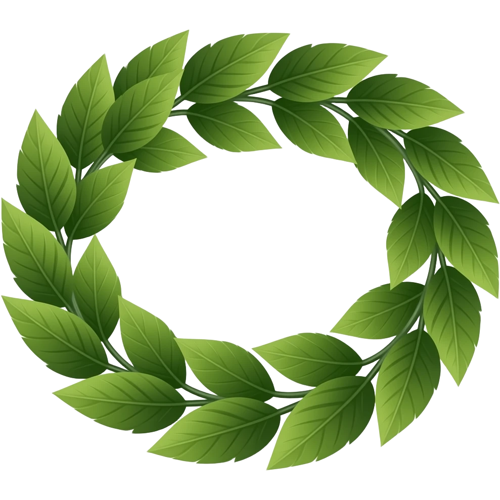 Leaf tiara emoji