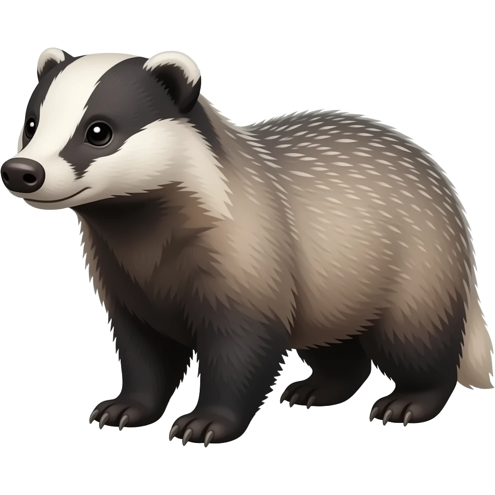 North american badger emoji