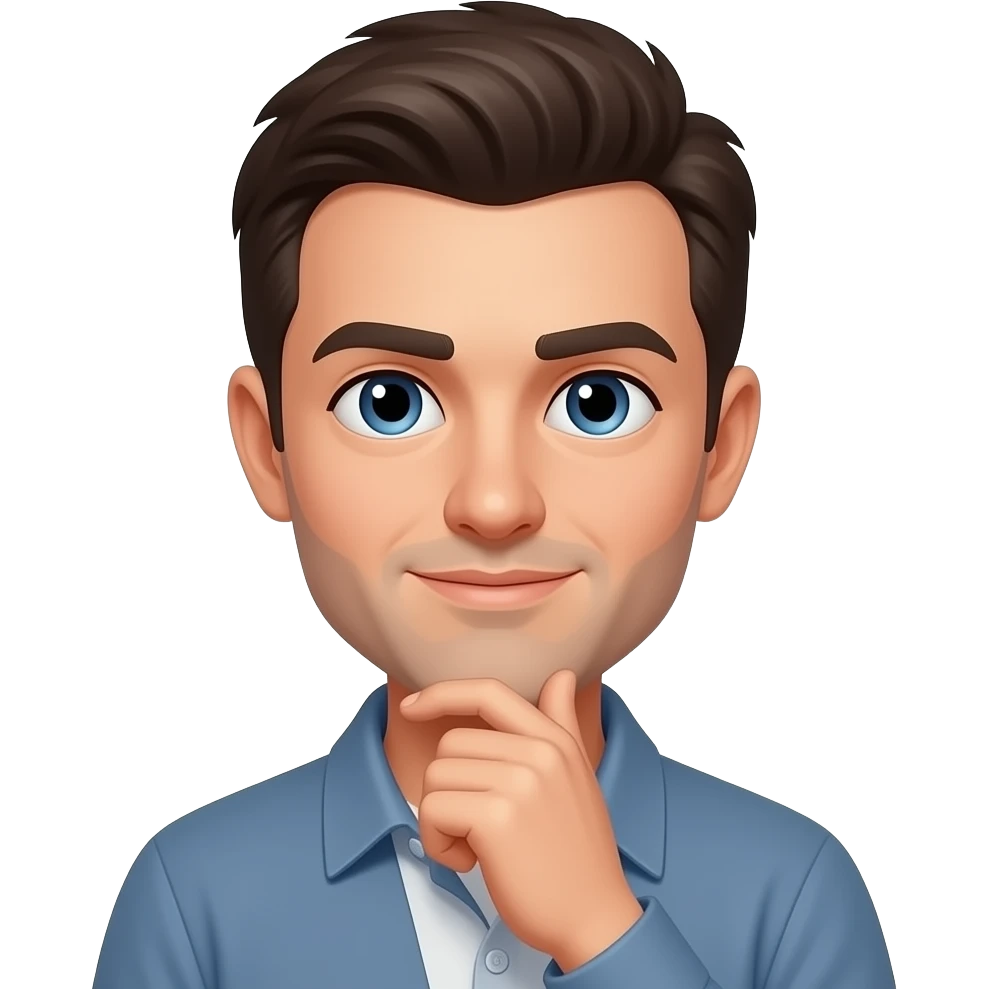 Мужчина запутался в мыслях emoji