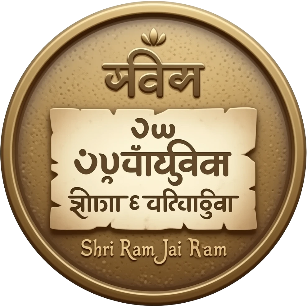 अ) गायत्री मंत्र ब) ॐ नमः शिवाय क) हरे राम ड) श्रीराम जय राम emoji