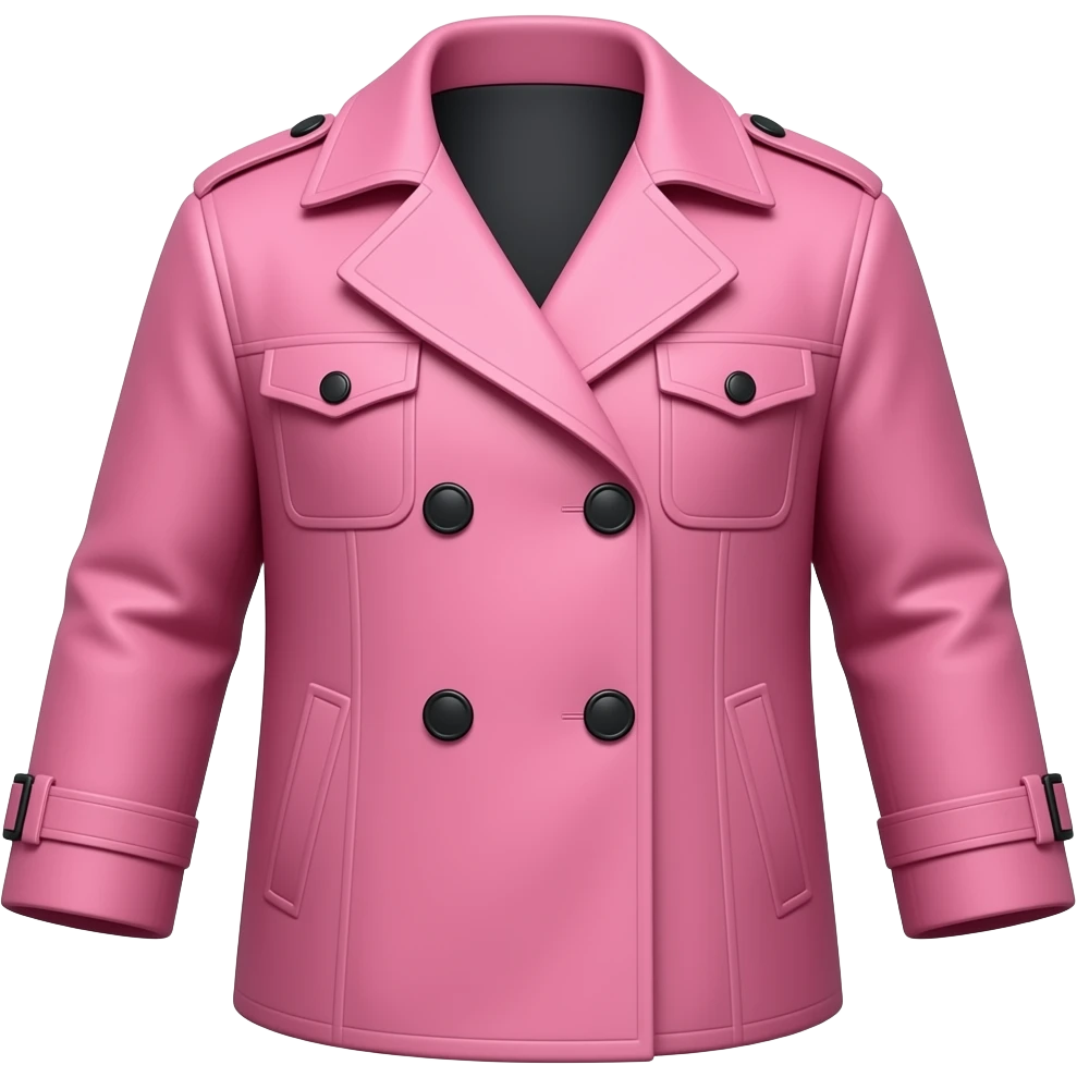 coat pink emoji