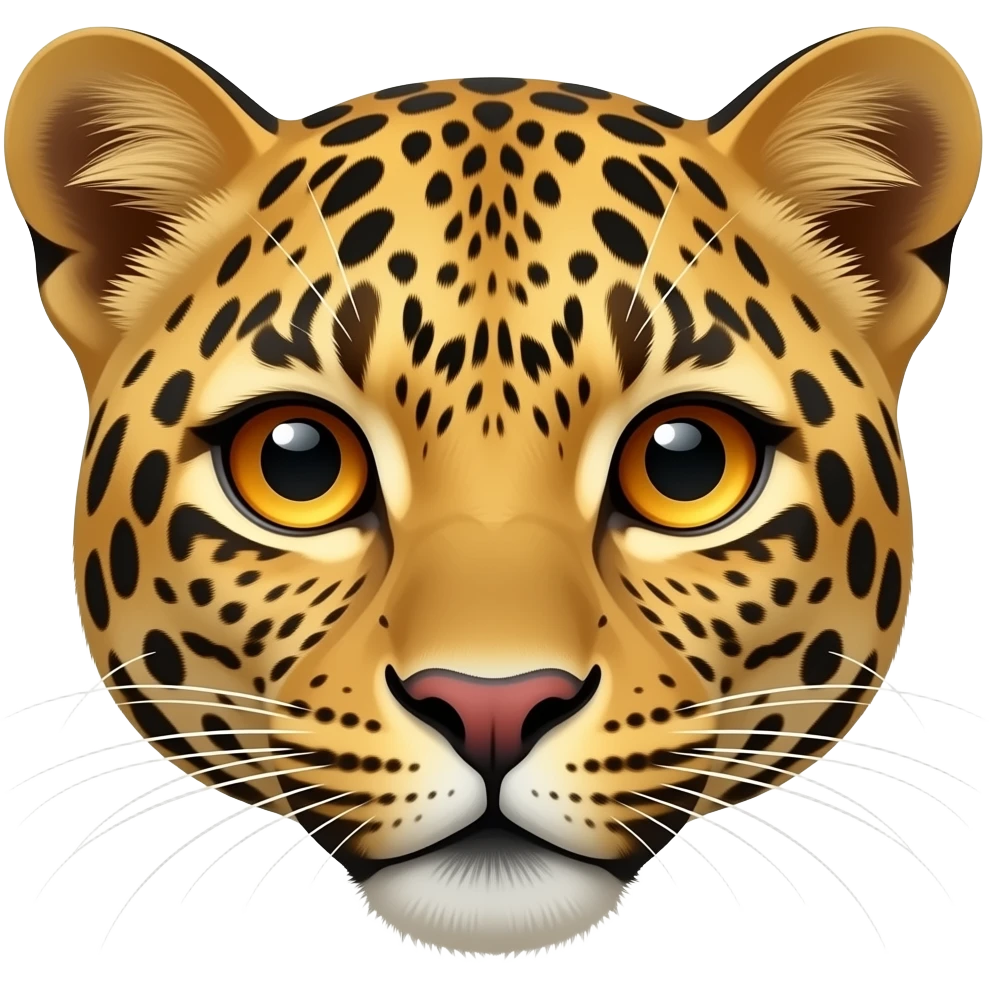 leopard face emoji