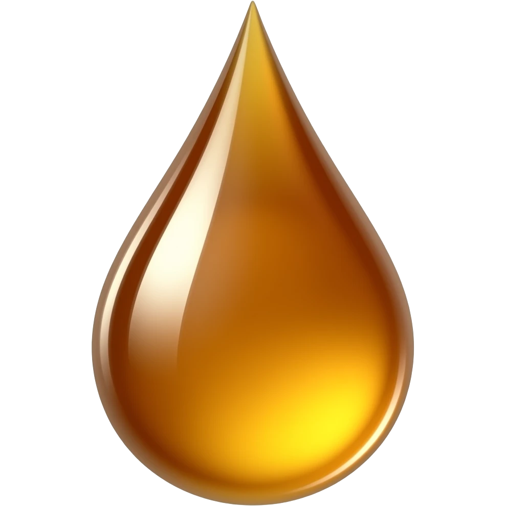 Liquid Caramel drop emoji