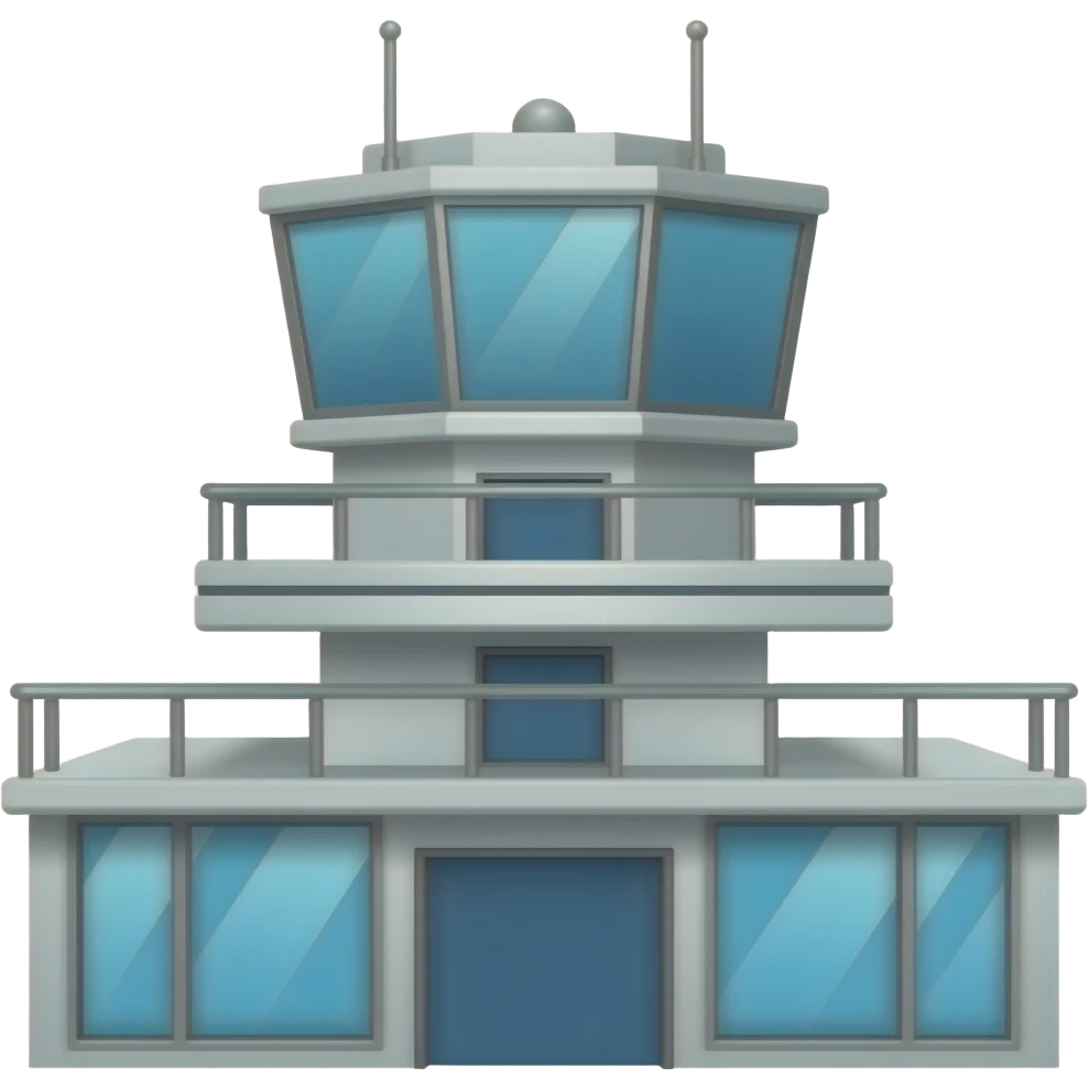 emoji torre di controllo senza niente attorno emoji