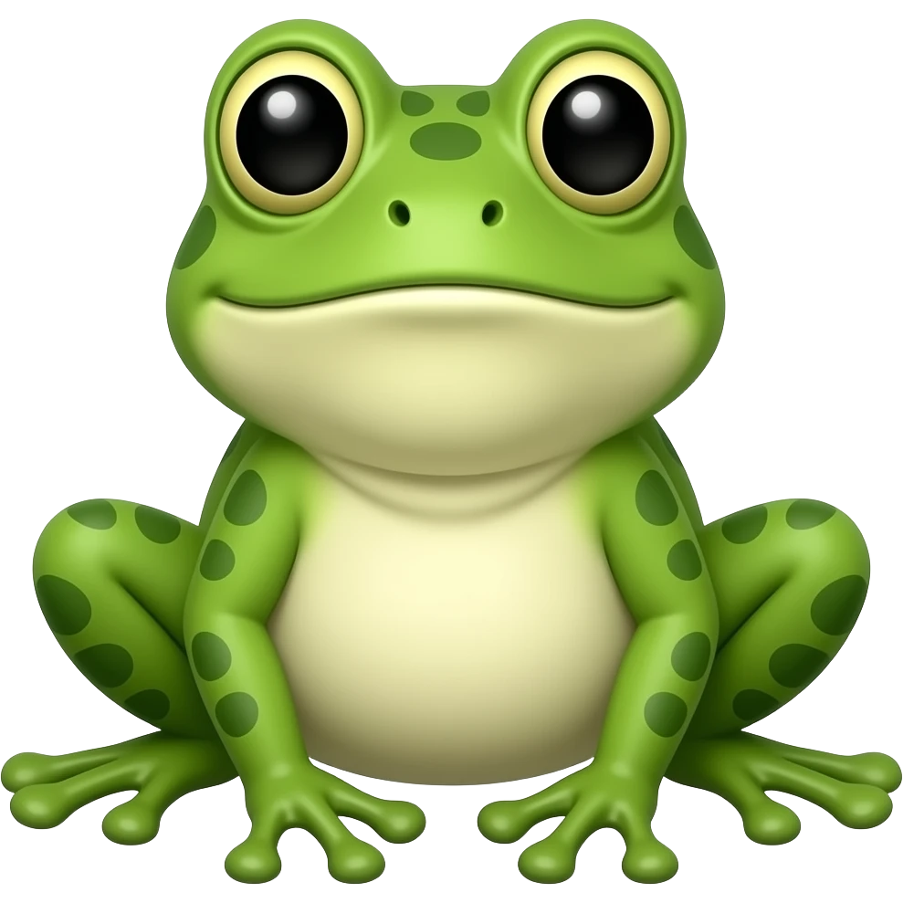 frog with one front limb emoji
