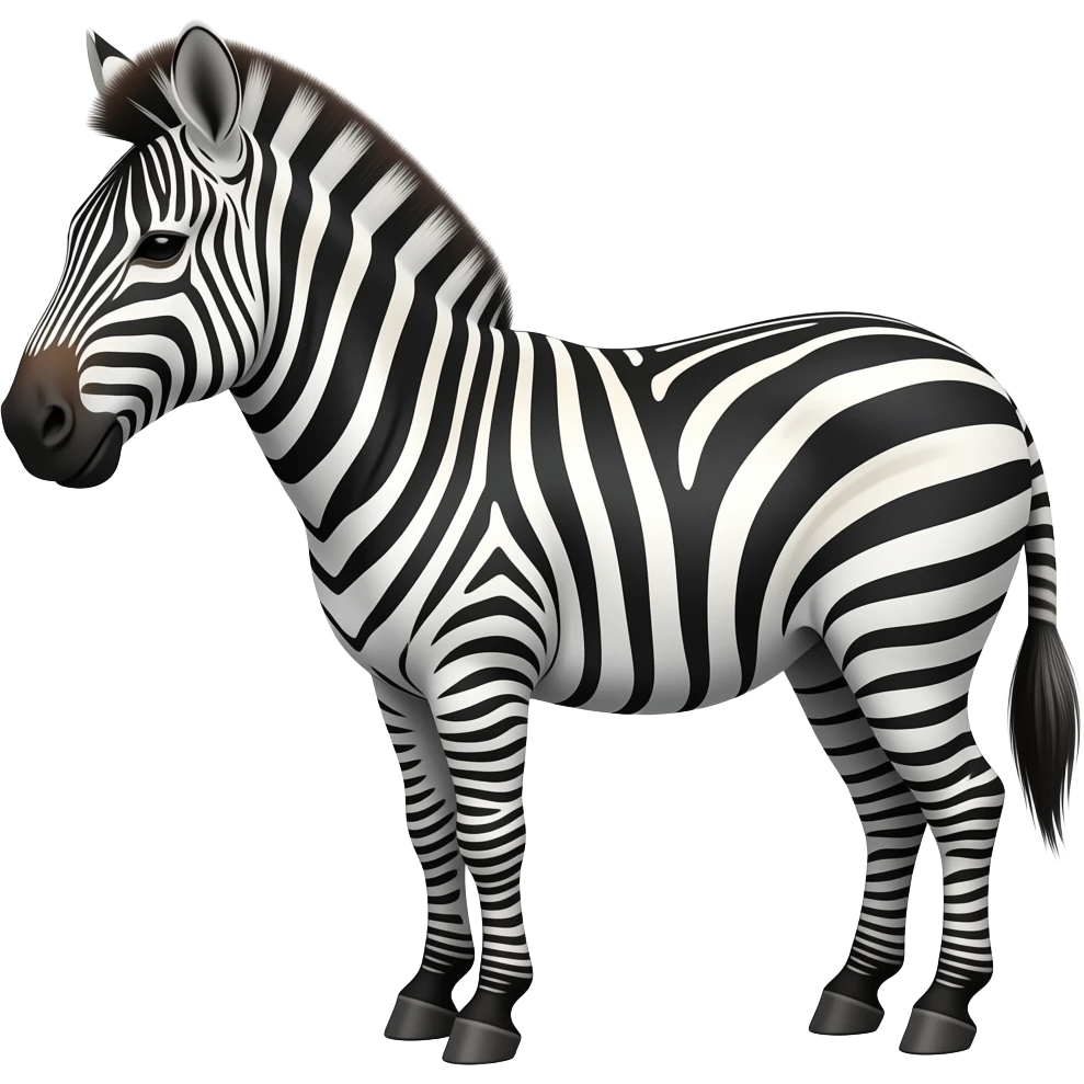 Sleeping zebra emoji