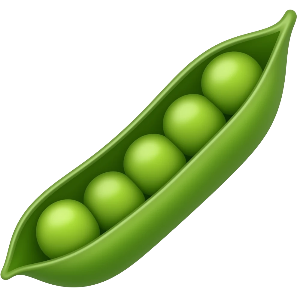 Peapod emoji