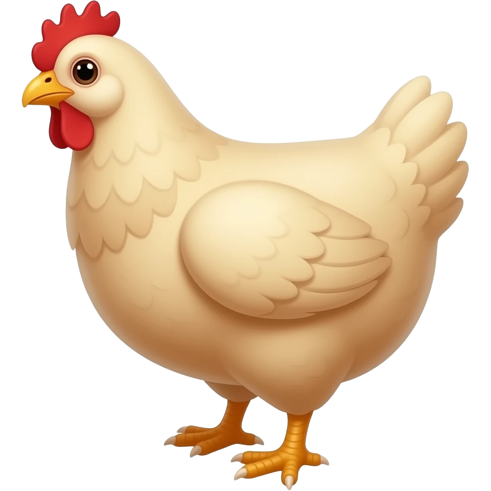 Un pollo emoji