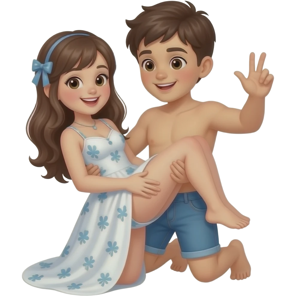 Make an girl doing sex with an boy emoji