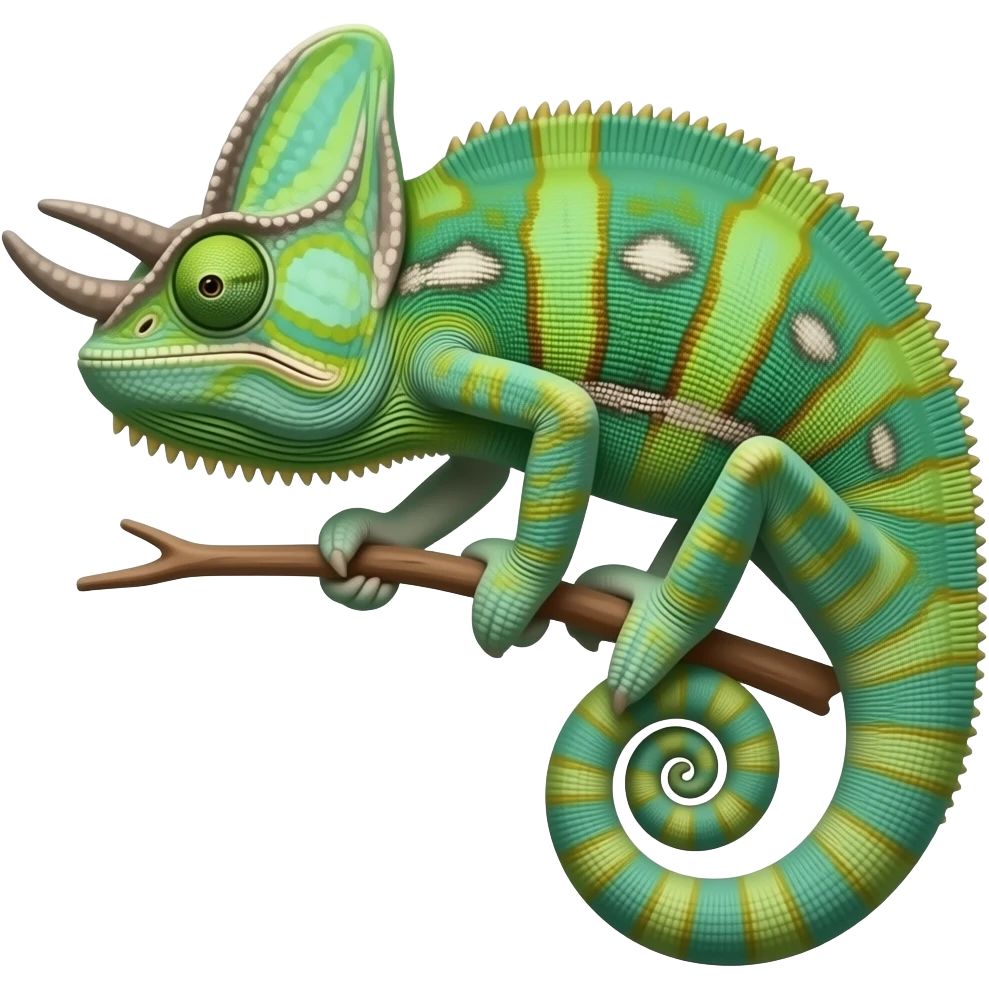 horn chameleon emoji
