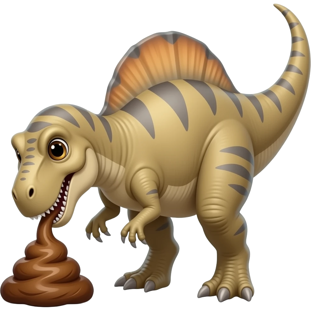 dino pooping emoji