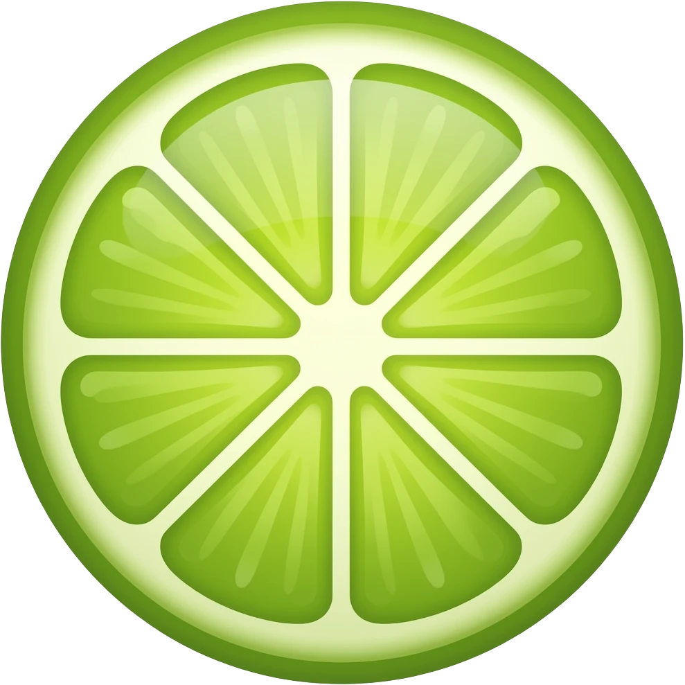 Lime circle emoji
