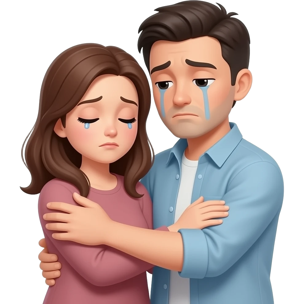 I miss you, sad, man missing womanempathetic hug absent friend emoji