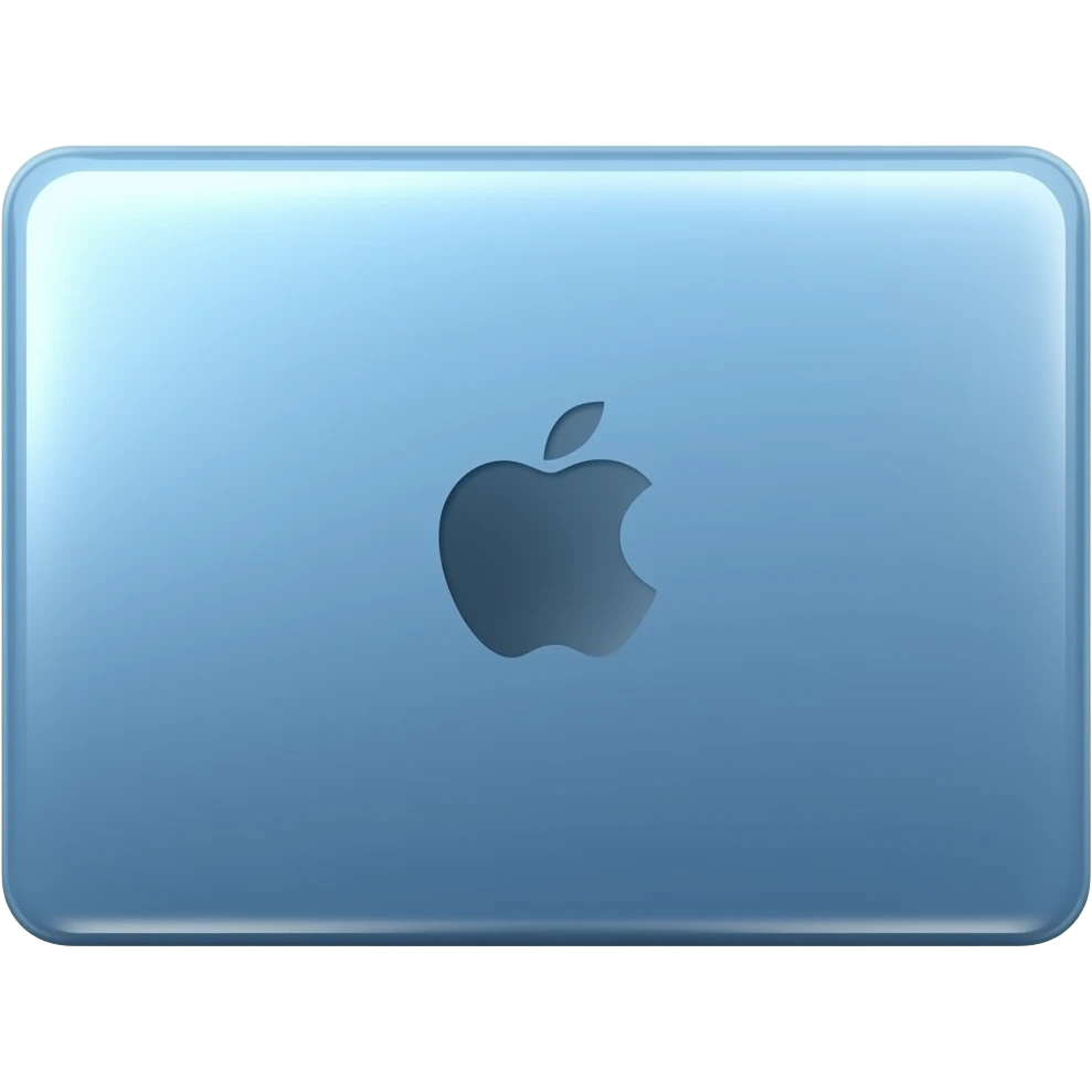 blue macbook aesthetic emoji