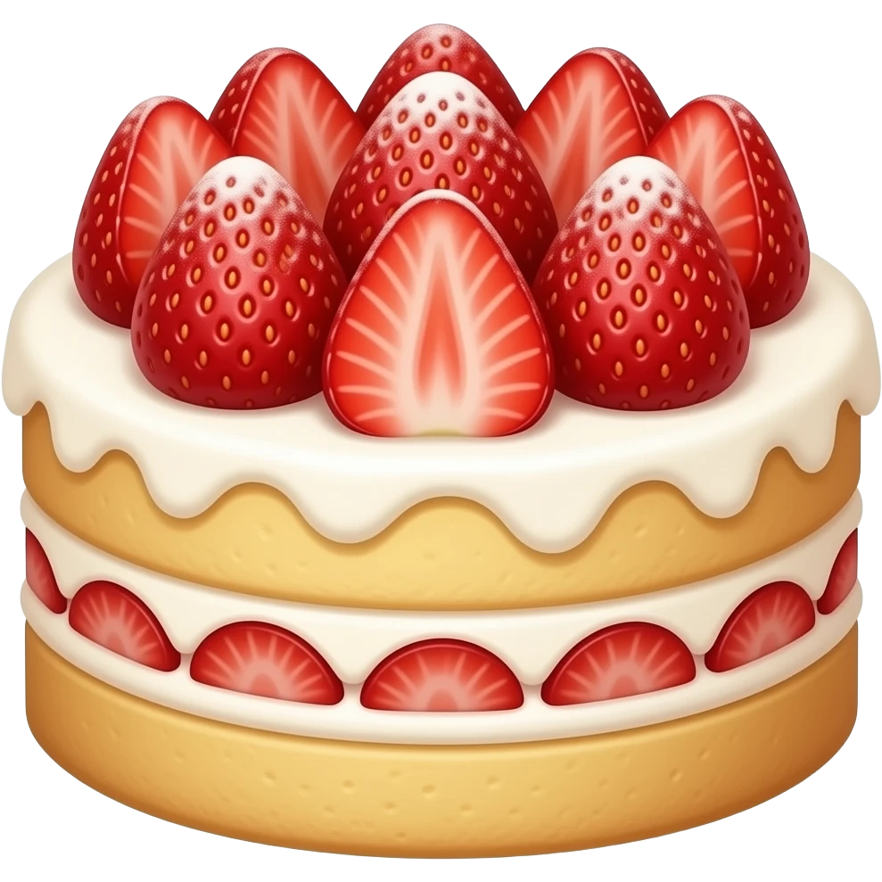 Strawberry cake emoji