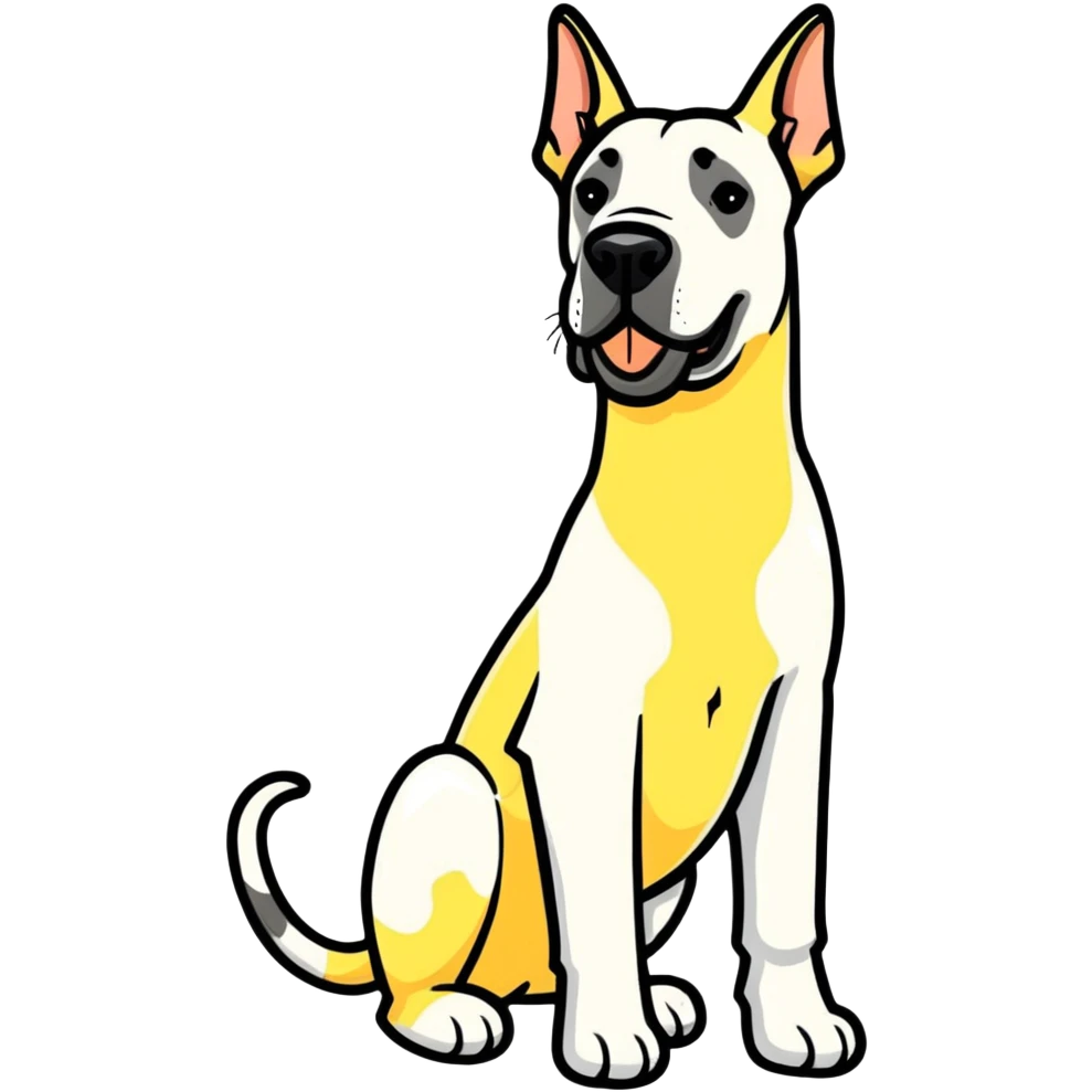 Blue Great Dane emoji