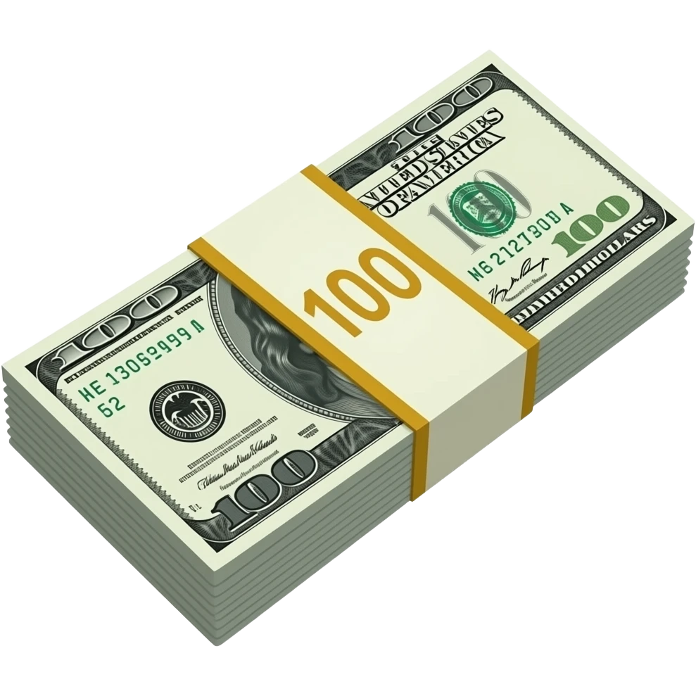 100 dollars emoji