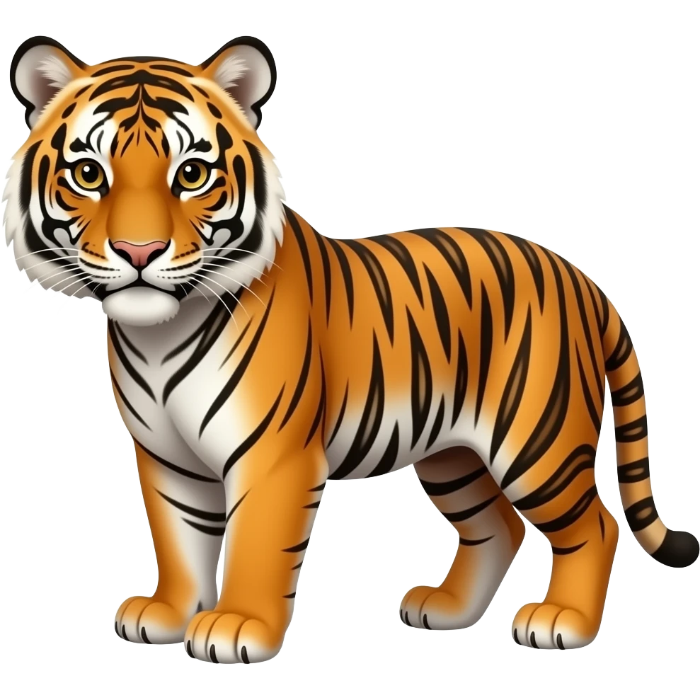 A tiger emoji